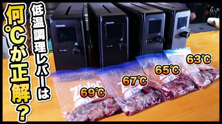 【徹底比較】レバーは低温調理が一番美味い！ベストな温度と時間を教えます！芯温が計れて完全に安全で安心に作れる最新低温調理器もご紹介します！｜TESCOM｜芯温スマートクッカー｜TLC70A｜テスコム