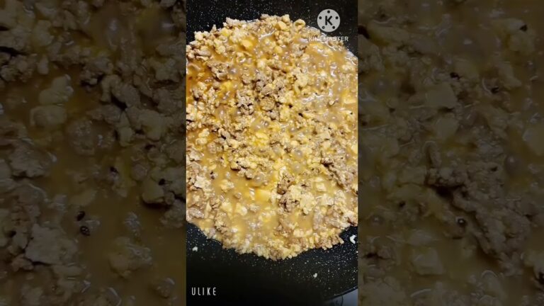 【簡単丼】ひき肉ネギ豆腐丼 具材はひき肉と木綿豆腐とネギのみ #料理  ある意味ASMR #shorts #short #簡単レシピ #節約レシピ