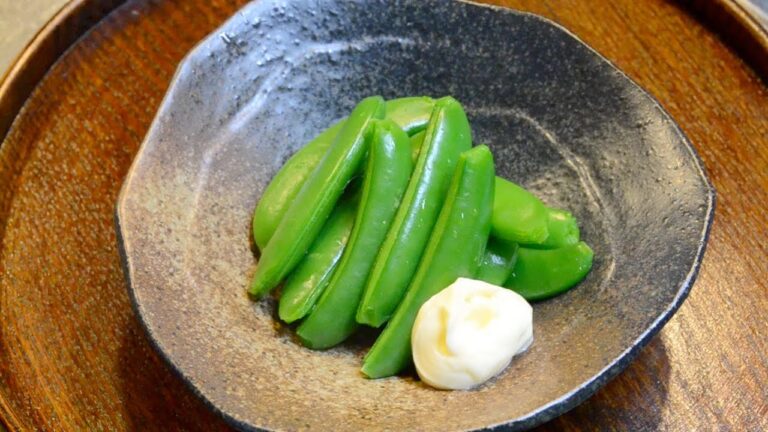 スナップエンドウのゆで方　　How to eat snap garden peas