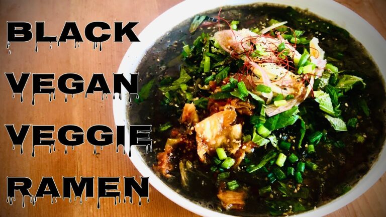 【ヴィーガンラーメンの作り方】ブラックエディション★Black Vegan Veggie Ramen