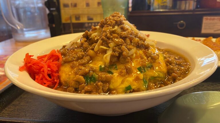 大阪王将さんで期間限定のニラ玉あんかけ炒飯を食べてきました。 #大阪王将　#炒飯