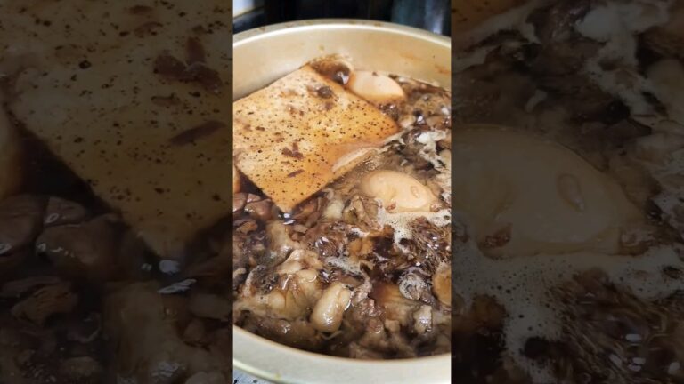 牛スジ肉豆腐作ってみよう#shorts #asmr