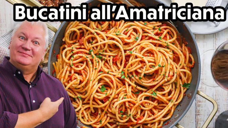 How to Make Authentic Bucatini all Amatriciana