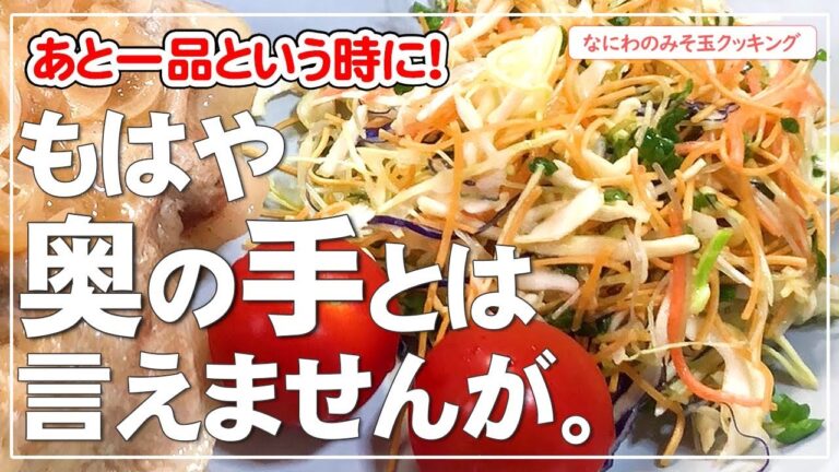 【料理 時短】キャベツ千切りも市販化で楽勝！忙しい主婦の最後の切り札が小気味よく砕けていく音　今や週一の恒例に【サラダ】