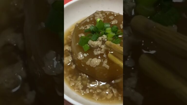 [宅飲み男料理]晩酌！鱈おろしポン酢、ふろふき大根の鶏そぼろ餡