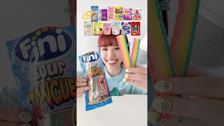 夏休みに食べたグミ達🕺　#mukbang #asmr #咀嚼音asmr #モッパン #グミ #グミッツェル #gumi #gummy