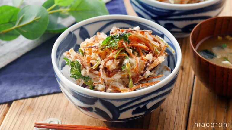 【えびのかき揚げ丼】自家製のたれが絶品！エビと野菜の相性抜群♪｜macaroni（マカロニ）