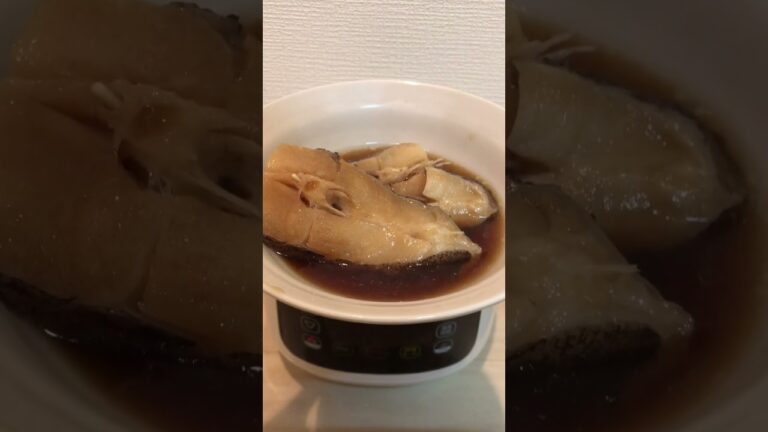 とりあえず材料入れてスイッチ入れてみたら…【自炊1年目の男子大学生】【カレイの煮付け】