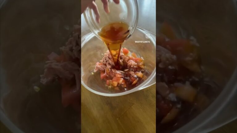 3分で作る！ツナトマト豆腐そうめん #shorts  #タンパク質