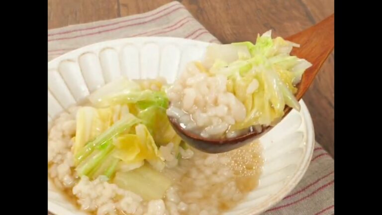 レンジで5分で絶品 白菜スープ雑炊