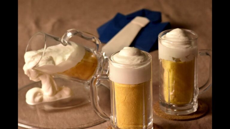 父の日にぴったり！ビールのようなロールケーキ🍰 ~ swiss roll like beer【料理レシピはParty Kitchen🎉】