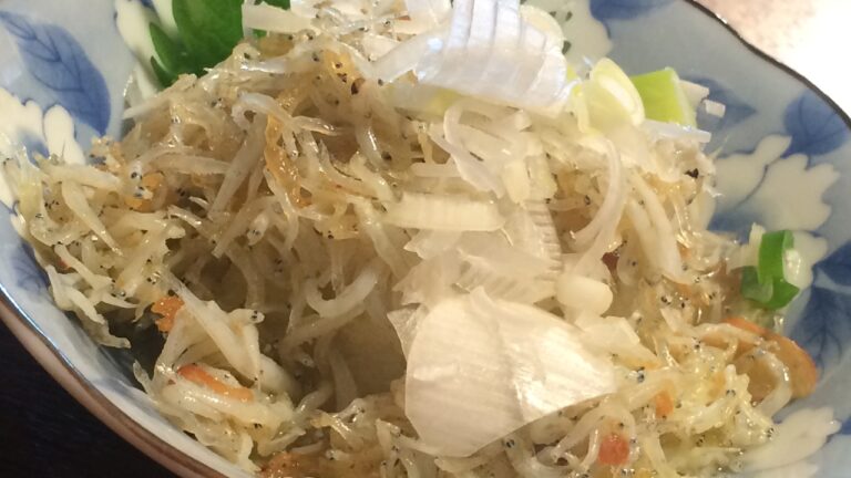 「シラスペペロンチーノ」作り方