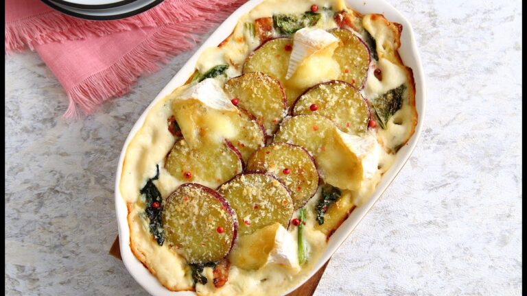 秋にぴったり！千葉市の魅力がたっぷり詰まった小松菜とさつまいものカマンベールグラタン