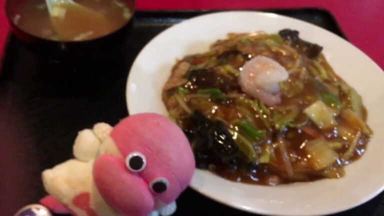 シャキッと麺が新鮮！五目あんかけ焼きそば  中華料理温州菜館  宮城県石巻市