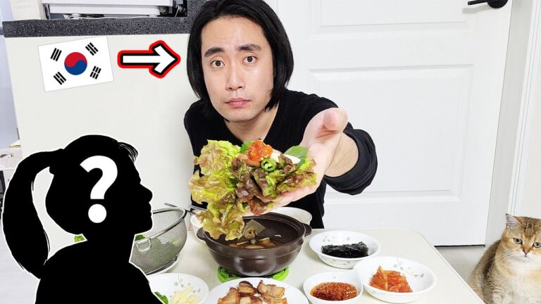 日本人🇯🇵彼女がお家に来て韓国🇰🇷家庭料理🍚作ってあげましたｗ