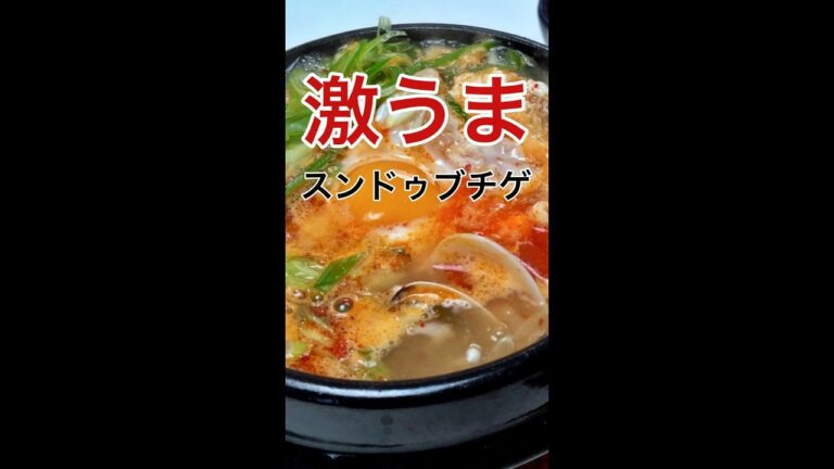 こんなに美味しいスンドゥブチゲは食べたことない〜 (レシピは説明欄)  #shorts