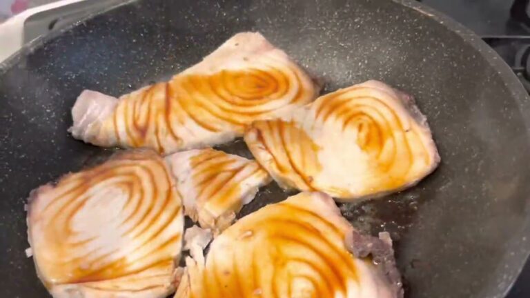 カジキマグロの醤油バター
