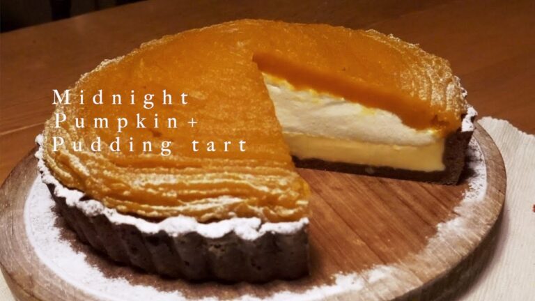 Pumpkin+pudding tart/かぼちゃとプリンタルト/かぼちゃモンブラン/なめらかプリンとチョコタルト/ビールと一緒に楽しみましょう