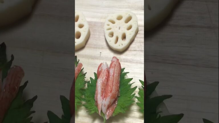 余り物の食材で蓮根の挟み揚げを作った