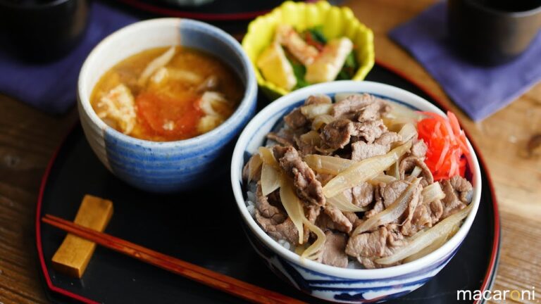 つゆだく牛丼定食 のレシピ 作り方【30分で毎日定食】