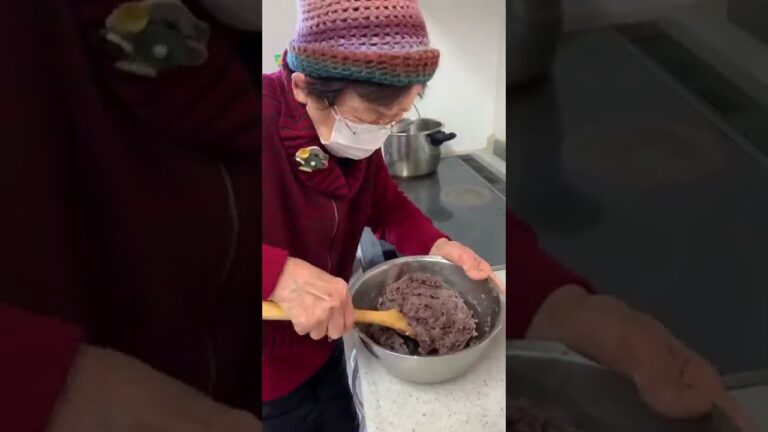 91歳のおばあちゃんが栗蒸し羊羹を作ってみた