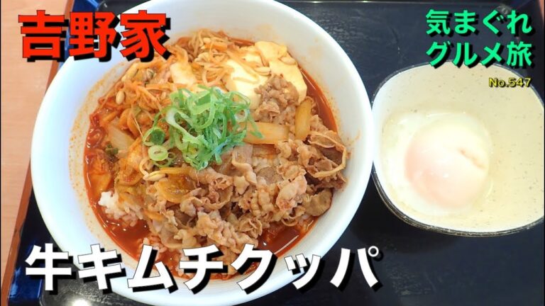 【気まグルメ】吉野家「牛キムチクッパ」キムチではなくて「もやしナムル」が超辛いのです - No. 547 Korean pickles and beef Bowser