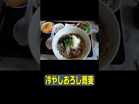 ランチに冷やしおろし蕎麦セットを食べた
