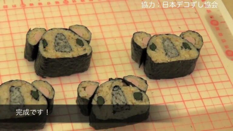 コアラのデコ巻きずしの作り方│How to make Decorative Sushi Rolls - Koala Bear