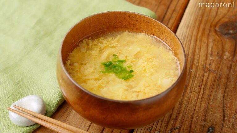 【かきたま汁】味付けは白だしだけで簡単！ほっとする味わい。