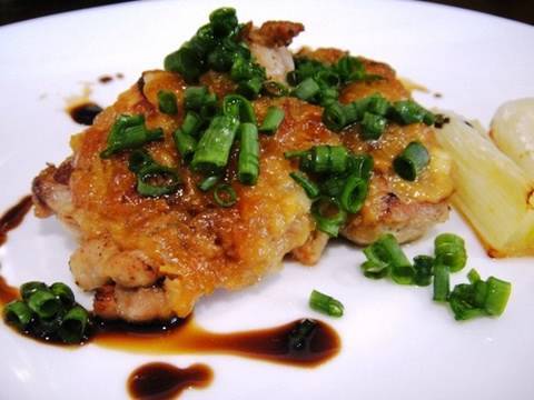 Chicken misoyaki(miso toast)  recipe 鶏肉の味噌焼きのレシピ