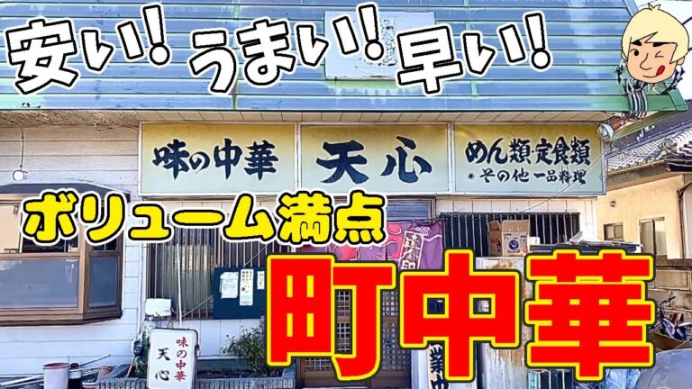 【栃木グルメ】うまい！早い！安い！ボリューム満点で働く人の胃袋を支える町中華 味の中華 天心【栃木県上三川町】353