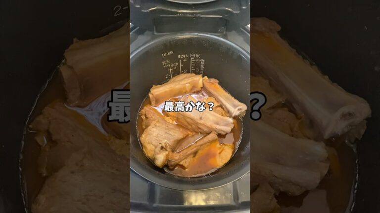 【簡単レシピ】炊飯器に入れるだけ！スペアリブのケチャップ煮！！#炊飯器レシピ
