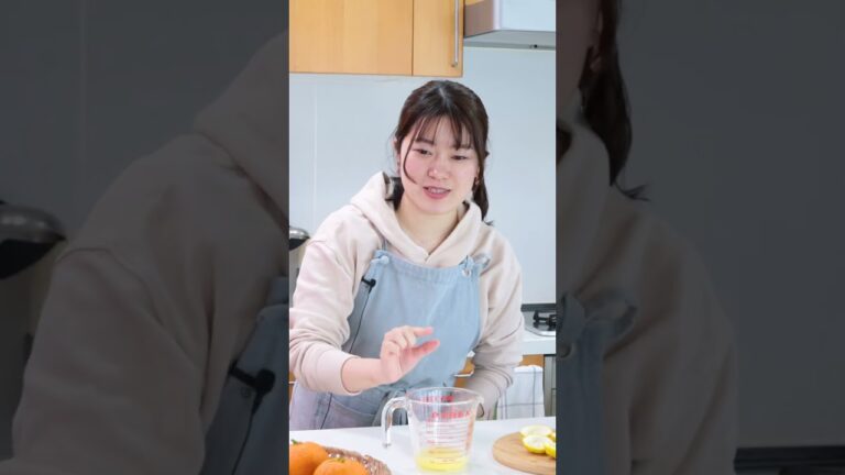 【ゆずはちみつゼリー】食後のデザートにおすすめ！