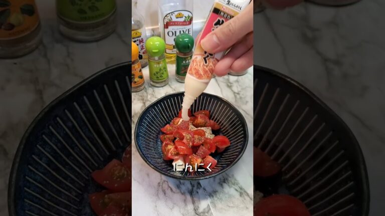 パーティーで出したらモテる!?『トマトとチーズのカナッペ』を作ってみた#shorts