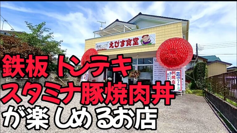 鉄板トンテキやタミナ焼豚丼が楽しめるお店！ 【栃木グルメ】鉄板トンテキ えびす食堂【栃木県大田原市】