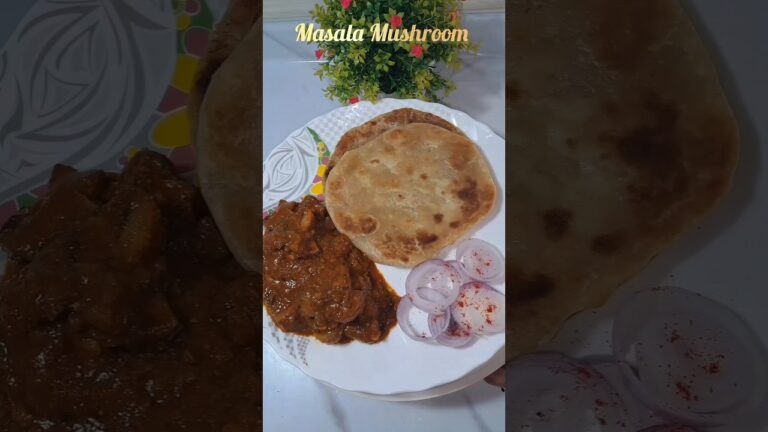 Mushroom Masala #food #shortsfeed #foodie #shorts #ytshorts