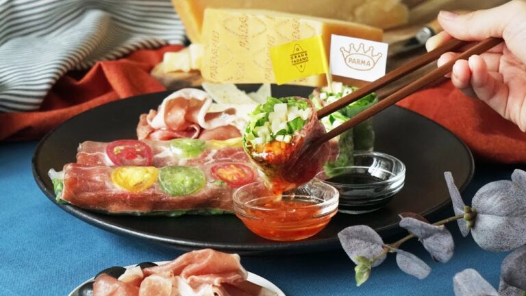 【相性ぴったり！】グラナ・パダーノPDOとパルマハムPDOの生春巻き