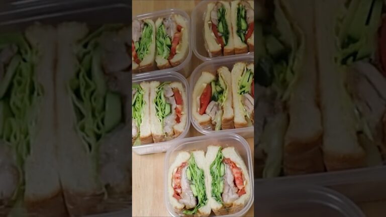 #cooking #作り置き #鶏肉レシピ  #food #lunchbox #チキン ＃チキンサンドウィッチ #ハニーマスタードチキン #鶏肉 #shorts  #サンドウィッチ