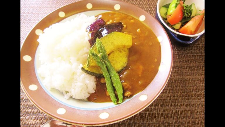 もらった野菜で夏野菜カレー【ねこけち】Summer Vegetable Curry