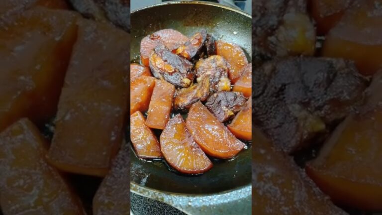 大根と豚バラ軟骨のキャラメル煮