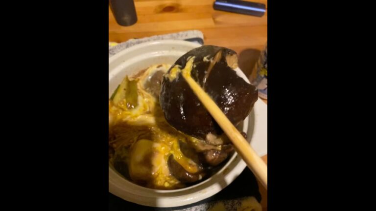 肉厚椎茸のすき焼き