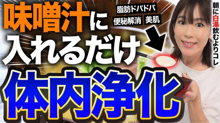 味噌汁に入れるだけでごっそり痩せる魔法の粉“毒消しパウダー”紹介する（ダイエット・血糖値・便秘解消）