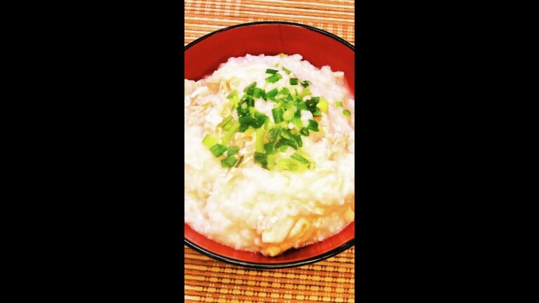 【レシピ動画】風邪の時にも😷炊飯器で簡単♪中華がゆ（鶏がゆ）★ #Shorts