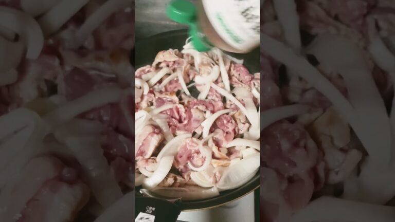 【新玉ねぎ】焼肉のたれで簡単おかず/豚肉と玉ねぎの炒め物/玉ねぎとわかめのみそ汁  #cooking