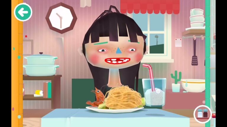 料理ゲーム　えびとブロッコリーのクリームパスタ