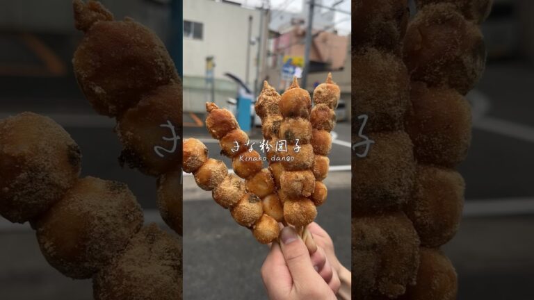 【たっぷりきな粉のお団子が食べられるお店🍡】みたらし団子も香ばしい味でとっても美味しい！#愛知グルメ#新雀本店