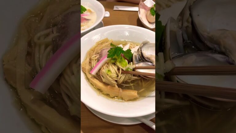 むぎとオリーブ　さいたま新都心　蛤SOBA 塩　#shorts