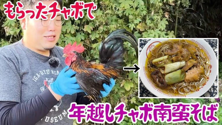 もらったチャボで、年越しチャボ南蛮そば