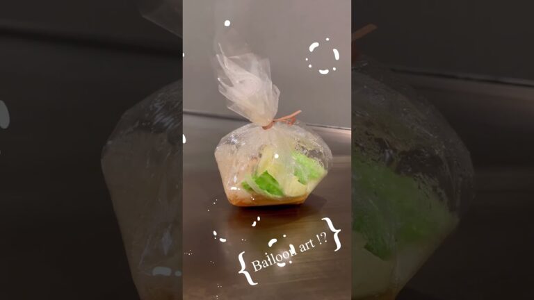 🎈鉄板バルーンアート🎈『はまぐりと春野菜のフィルム蒸し』