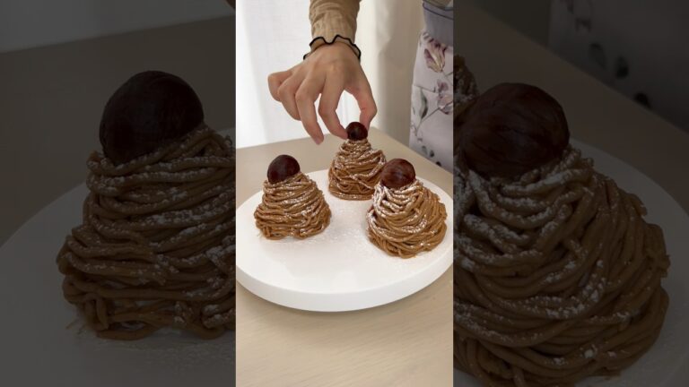 これぞズボラのためのモンブランレシピ。名付けてズボラン！作業時間1/3でできちゃいます☺️ポイントは３つ！　　#モンブラン　#モンブランレシピ　#簡単レシピ  #モンブラン作り方